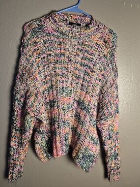 Multicolor Chunky Knit Women’s Sweater